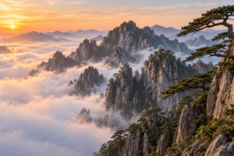 江南黄山九华山普陀山泰山庐山9日